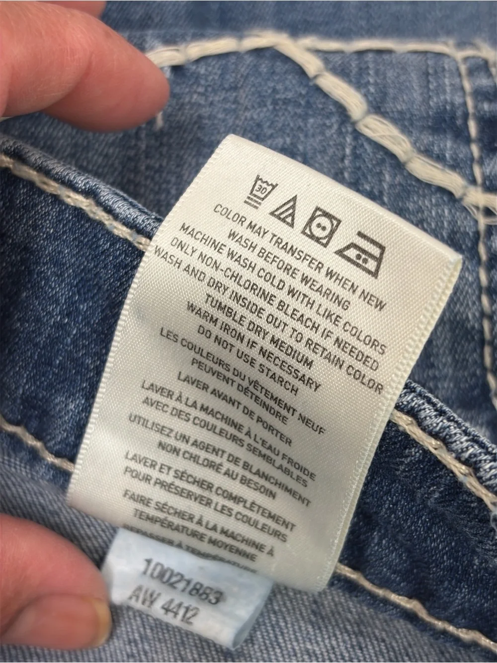 Ariat Denim Trouser Flare Blue Jeans Size 29R 10021883